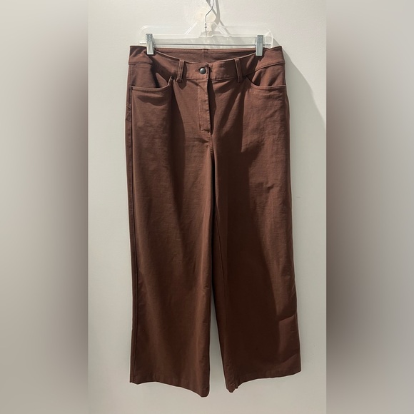 Lululemon City Sleek 5 Pocket High-Rise Wide-Leg Pant 30 | Java | Utilitech - Picture 7 of 10